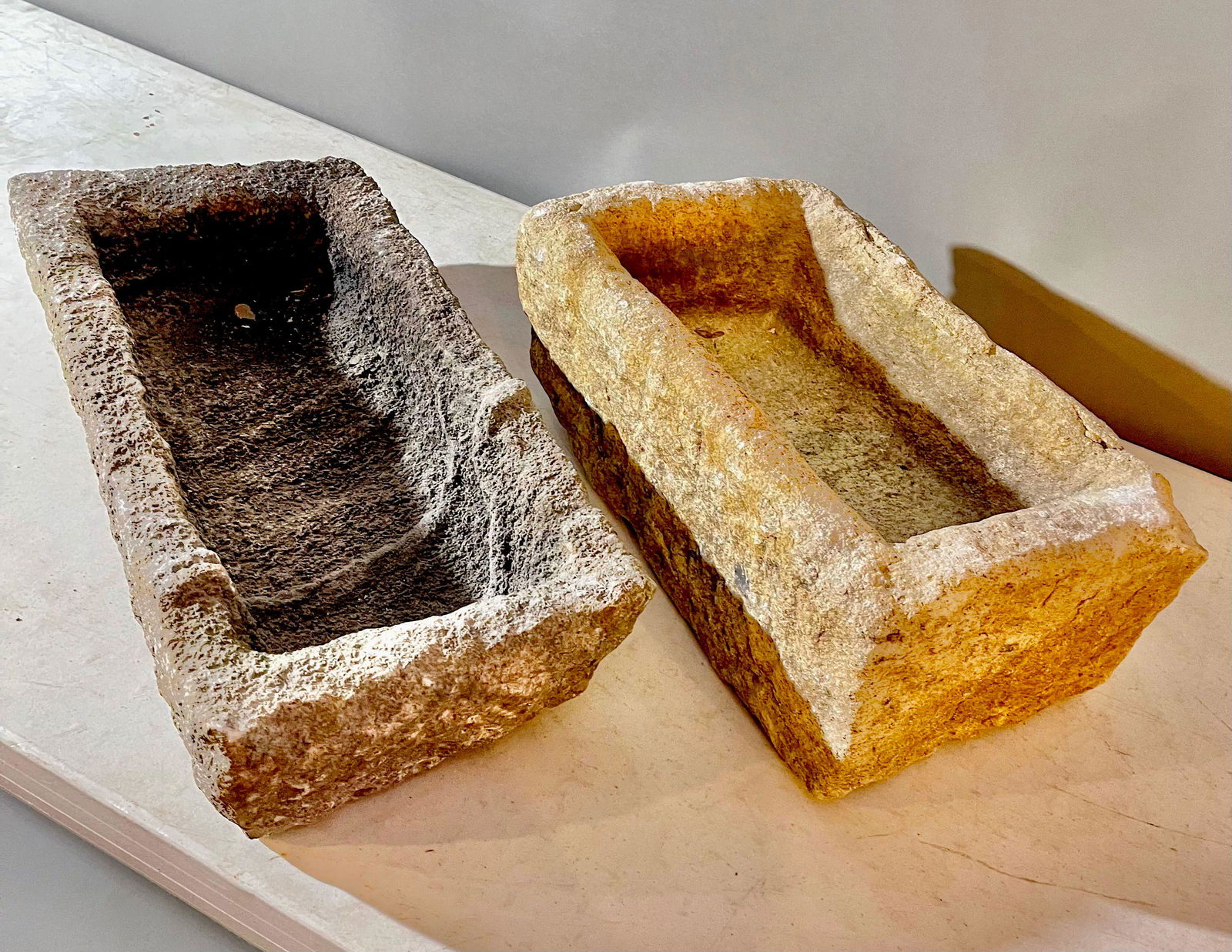 Two French Stone Carved Troughs (1 of 1)