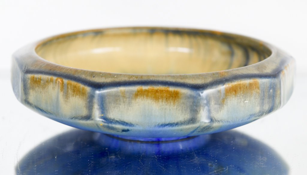 Fulper Pottery Blue Flambe Glaze Bowl (1 of 3)