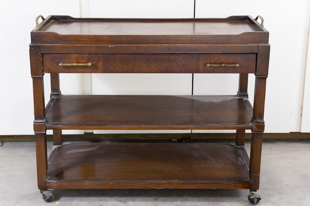 Fancher Mahogany Bar Cart (1 of 5)