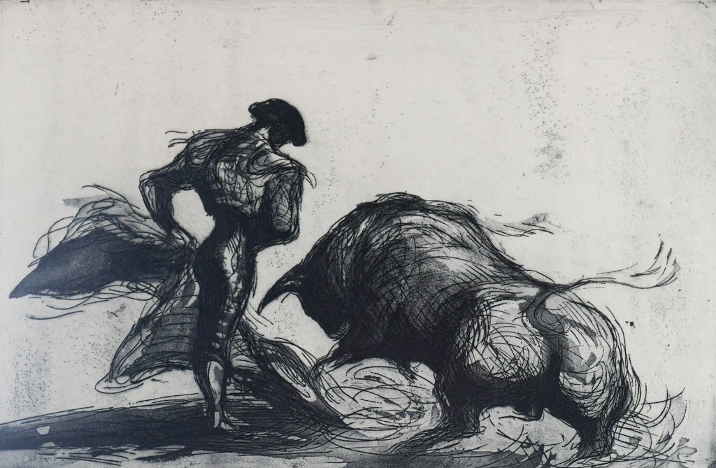 John Groth Signed and Numbered Etching: Artist Signed lower right 26"x 21” 12"x 18”