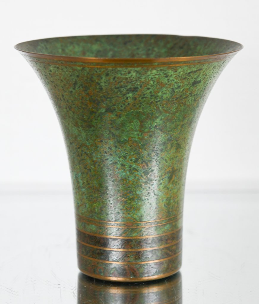 Carl Sorenson Hand Crafted Signed Bronze Vase (1 of 3)