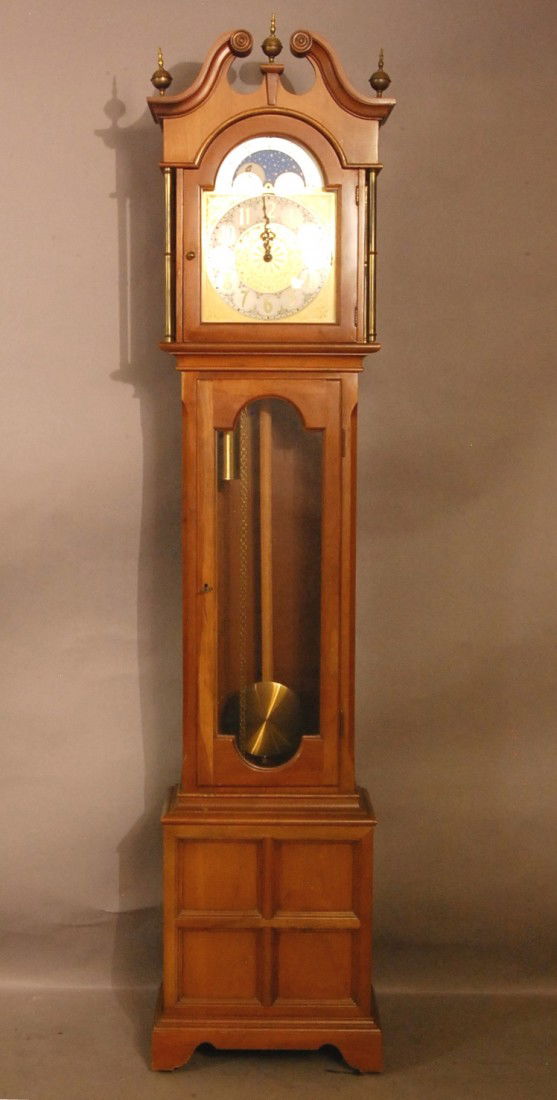 561 German 3 Weight Grandfather Clock.