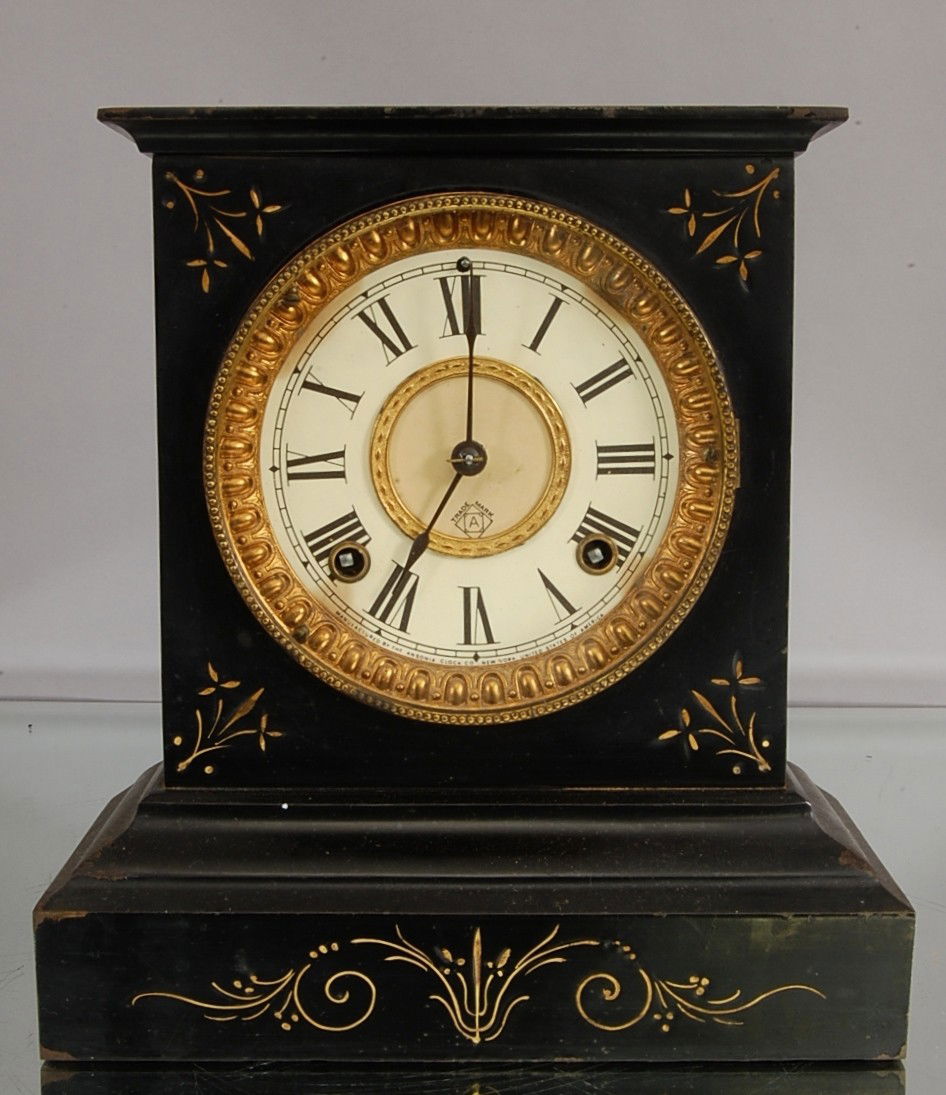 199 Ansonia Cast Iron Mantel Clock