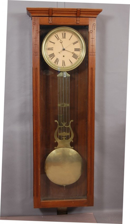 Gilbert Regulator Walnut Wall Clock