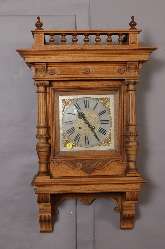 Gustav Becker Oak Balcony Clock