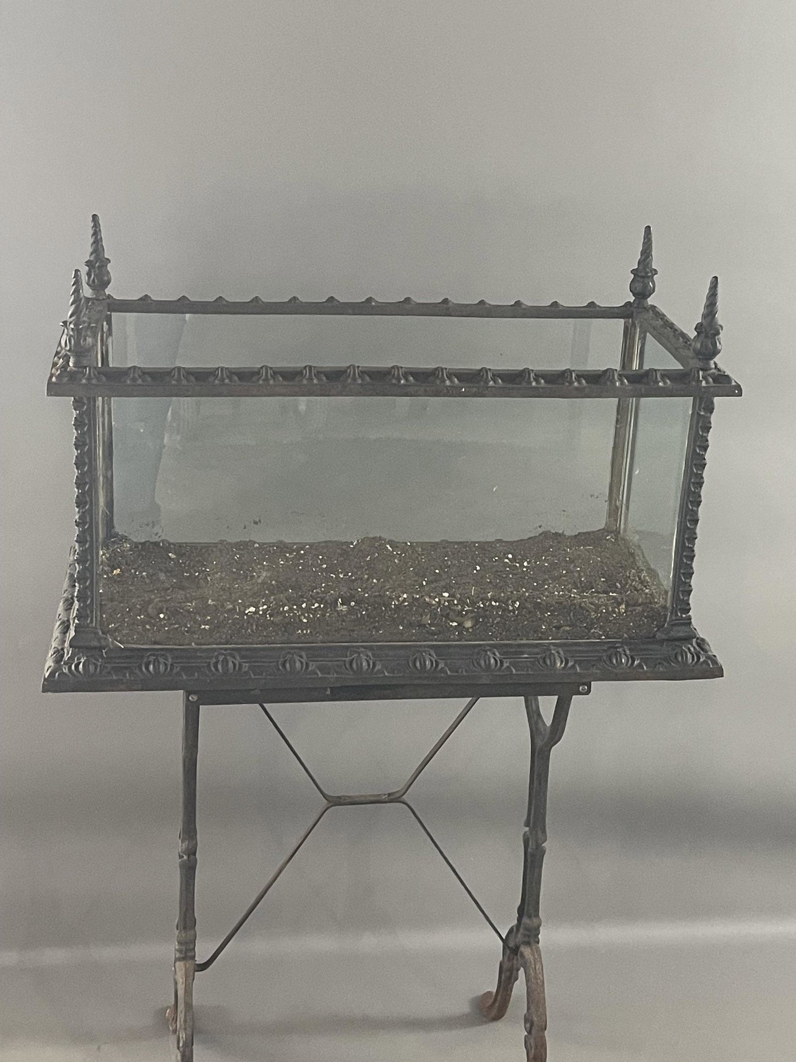 Antique Victorian Iron Terrarium (1 of 5)
