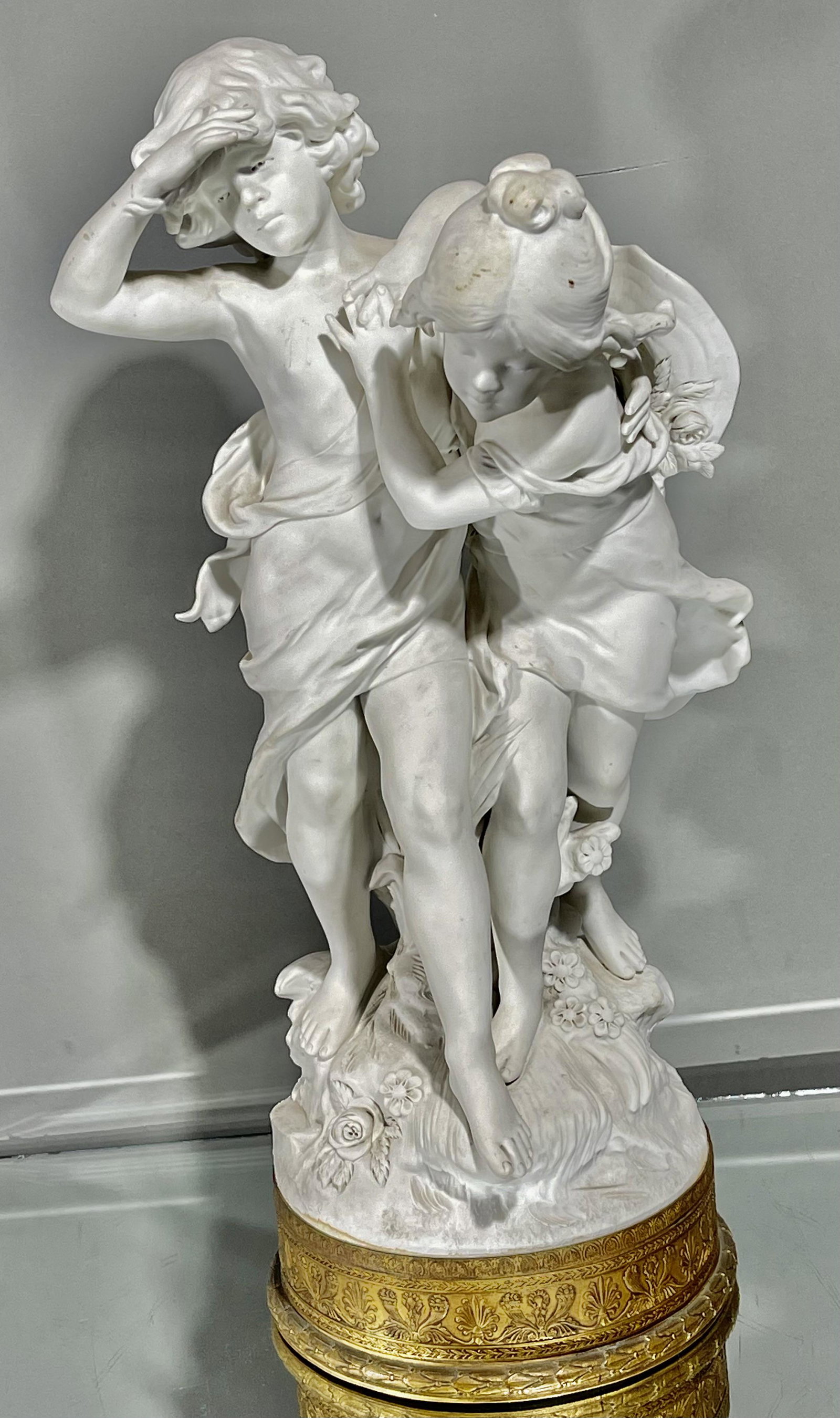 Auguste Moreau French Biscuit Statue (French 1834-1917) (1 of 6)