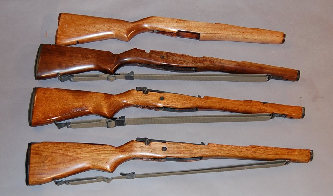 (4) M1 A1 Wood Stocks: M-14 M1A Walnut stocks