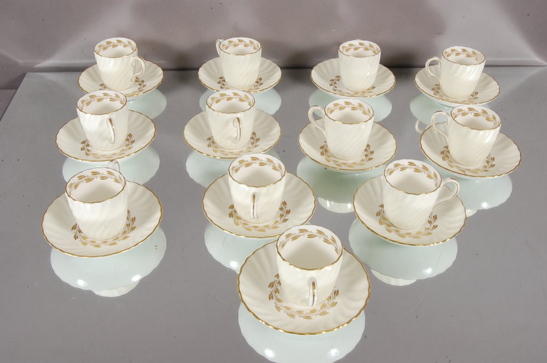 12 place setting of Minton cups & Saucers: Ca. 1920