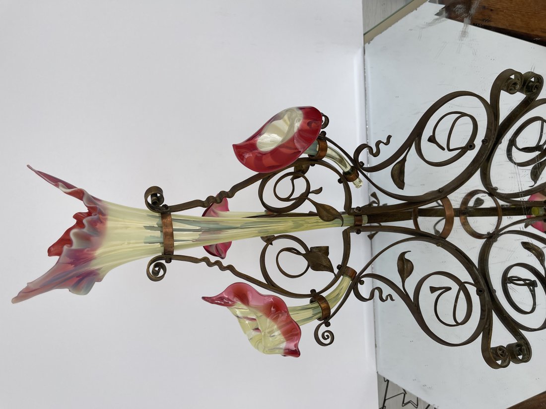 "Jack-In-The-Pulpit " Floral Art Nouveau Epergne (1 of 2)