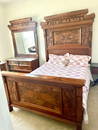 Great 3-piece East Lake  American Walnut bedroom set