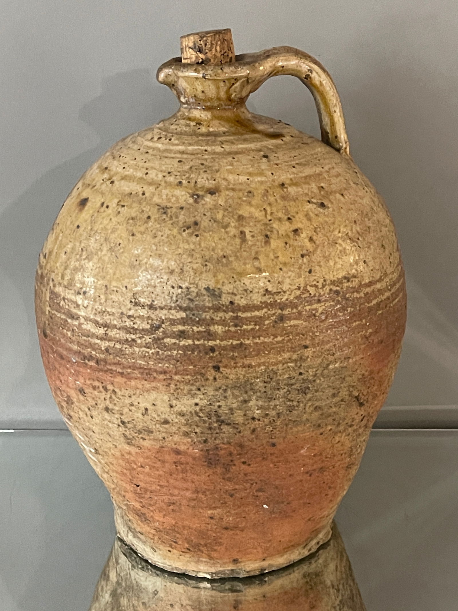 French Stoneware 19th Century Pottery Jug (1 of 2)