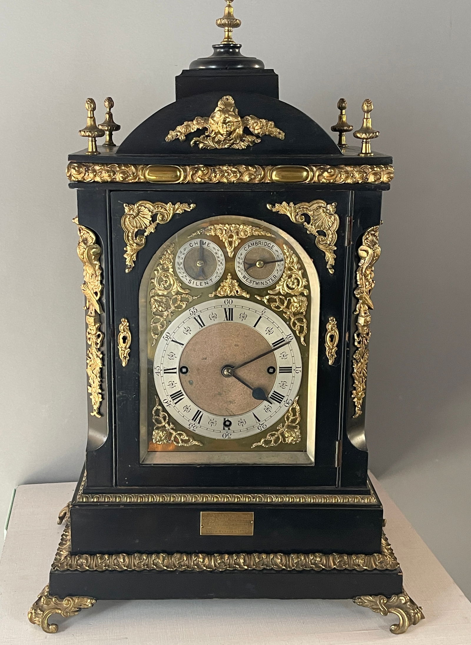 George III  Triple Fusee Bracket Clock (1 of 6)