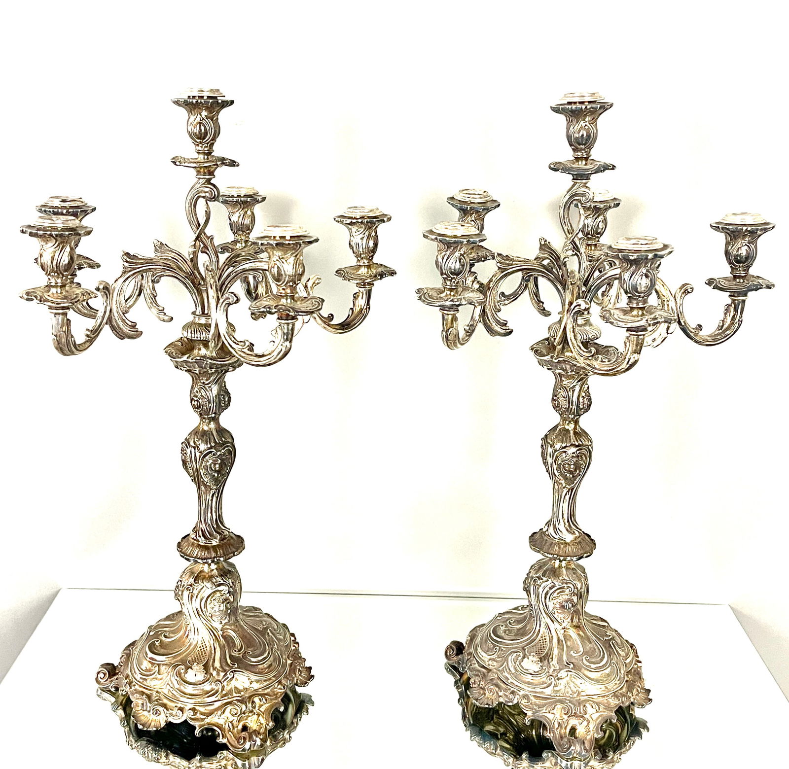 PAIR of Austrian 1870 Candelabras (1 of 3)