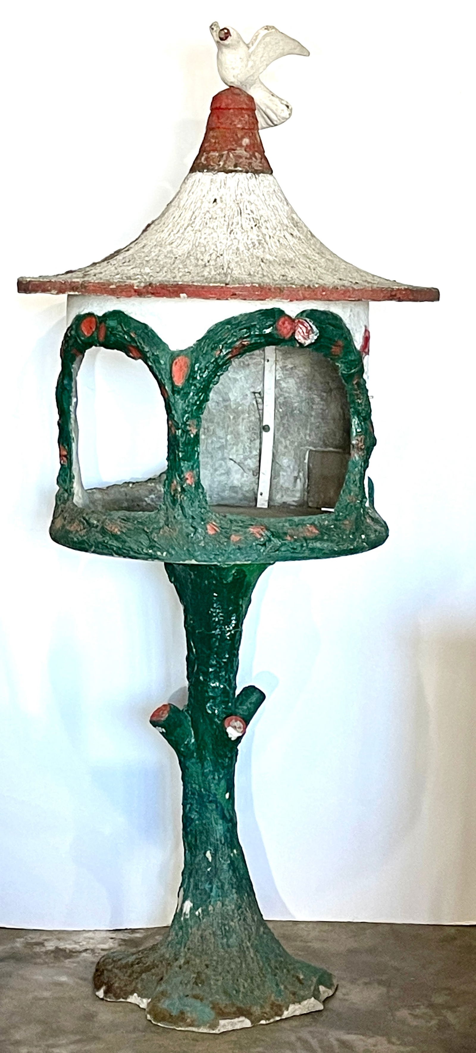 Classic French  Faux Bois Bird House (1 of 2)