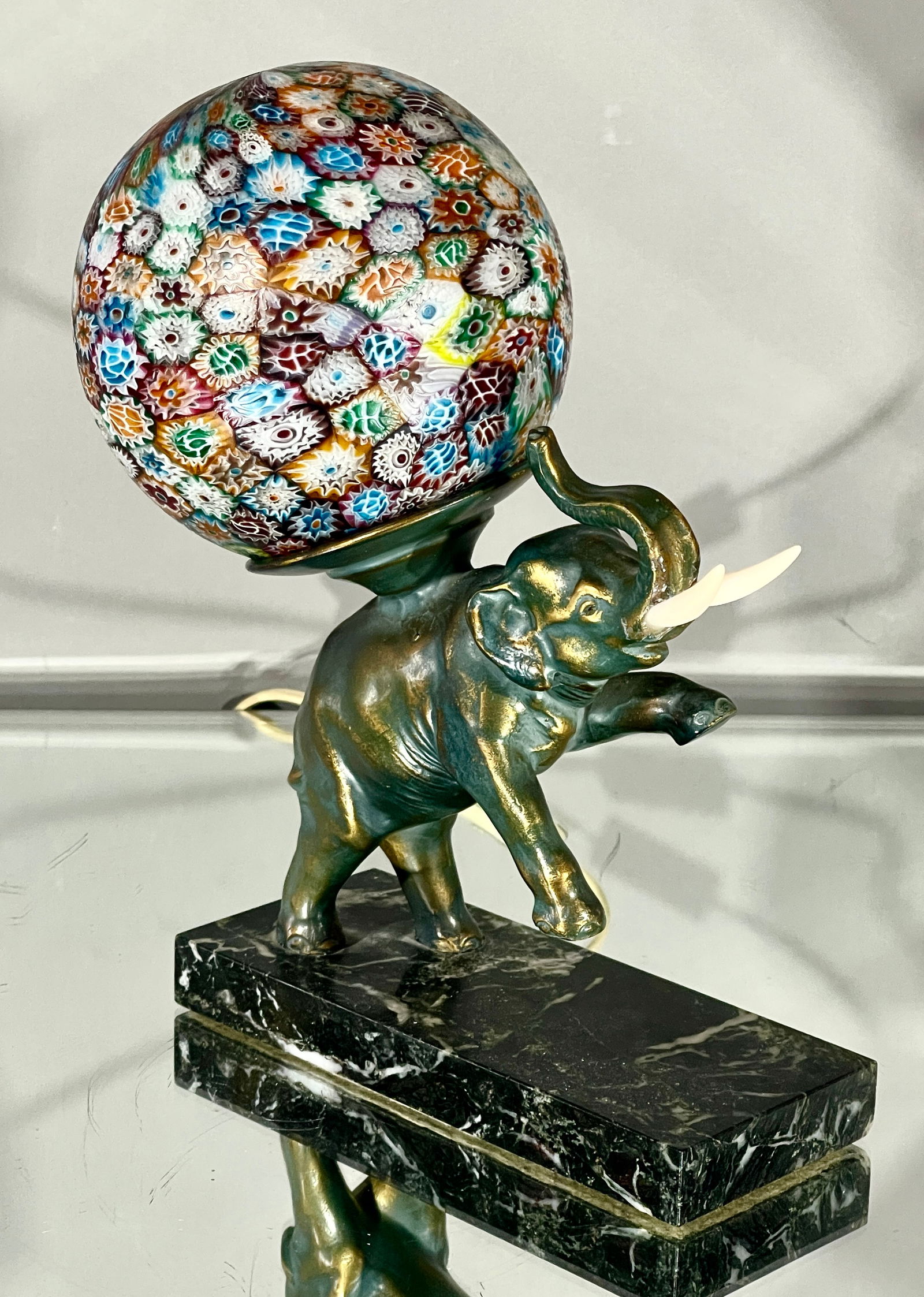 Art Deco Italian Murano Millefiori Glass Shade (1 of 3)