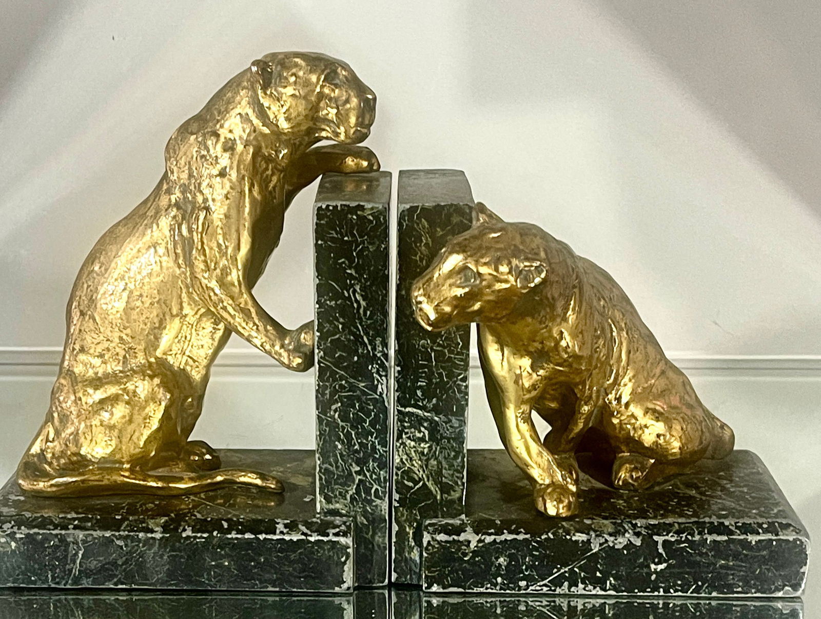 Pair of Art Deco Dore Bronze Bookends (1 of 7)