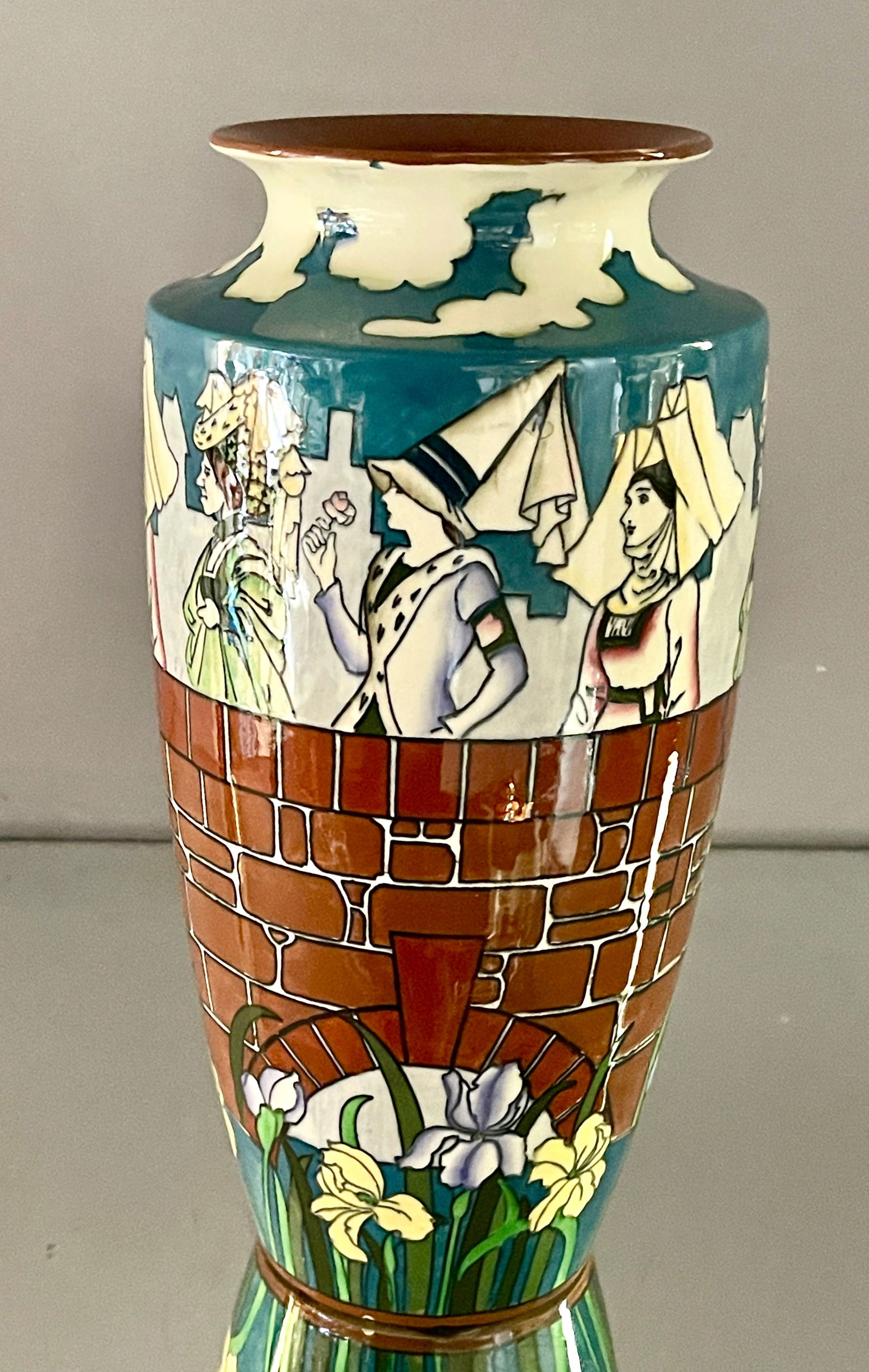 Wileman & Co. Foley "Intarsio" Vase (1 of 5)