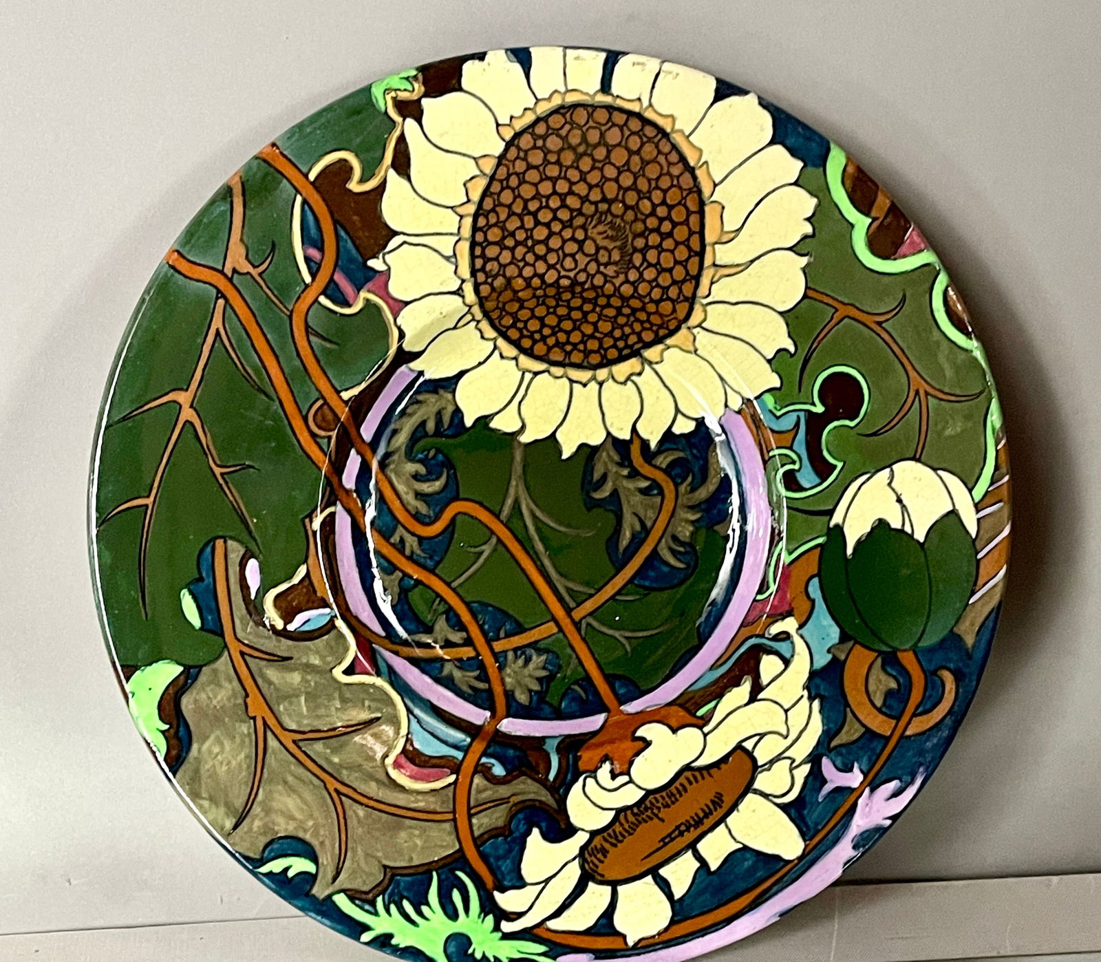 Frederick Rhead Attr. for Foley "Intarsio" Charger (1 of 7)