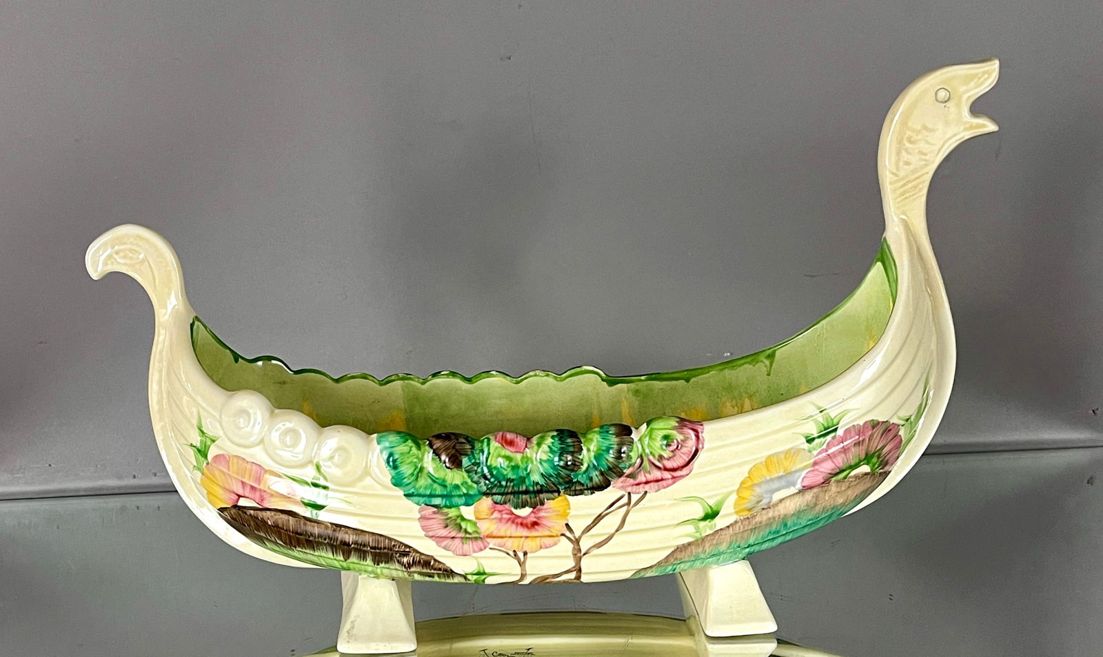 A Clarice Cliff Viking Boat Vase (1 of 5)