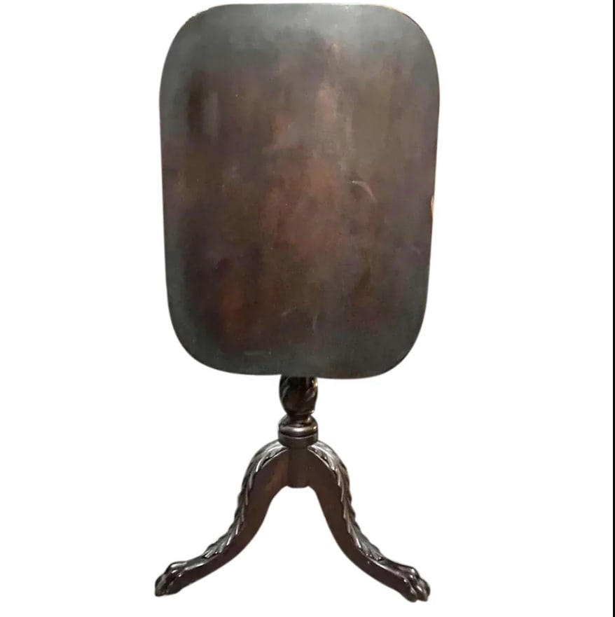 American Boston Empire Mahogany Tilt-Top Pedestal Table 1840s (1 of 7)