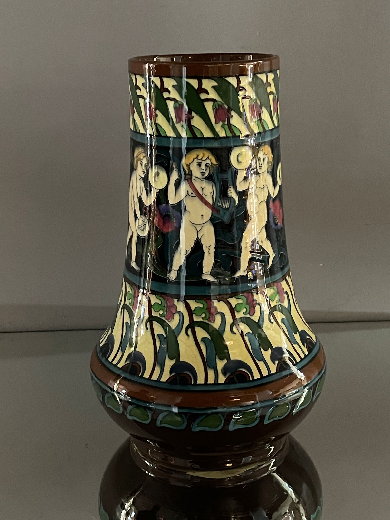 Foley Wileman & Co. Intarsio Vase (1 of 5)