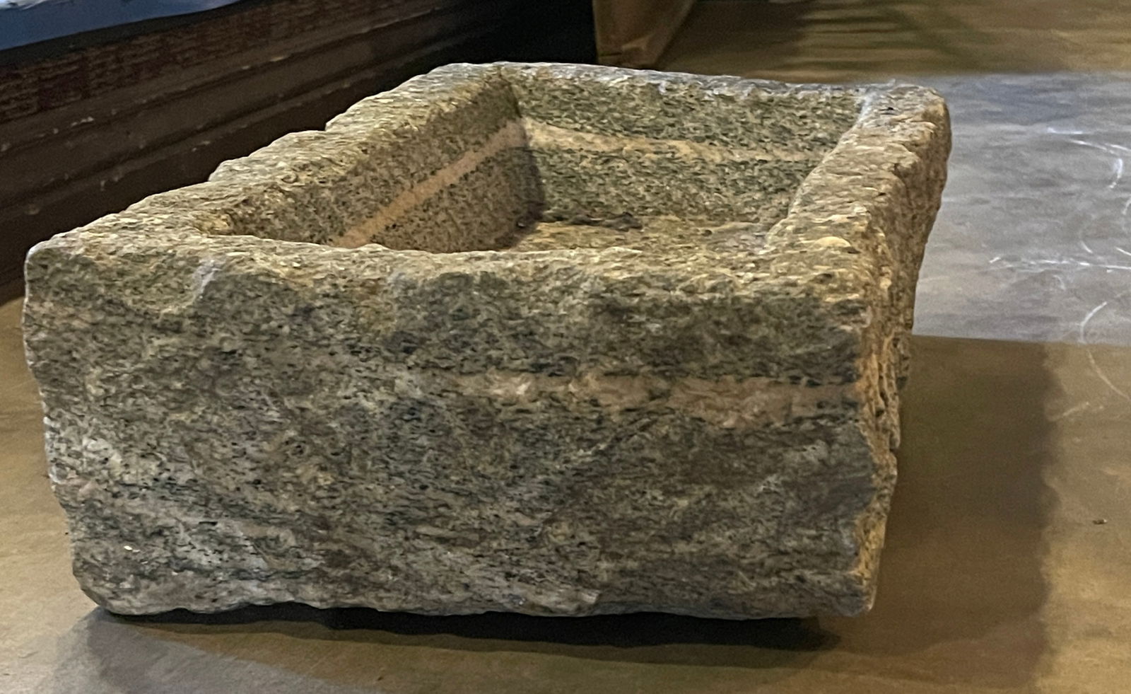 French Weather Granite Trough (1 of 1)