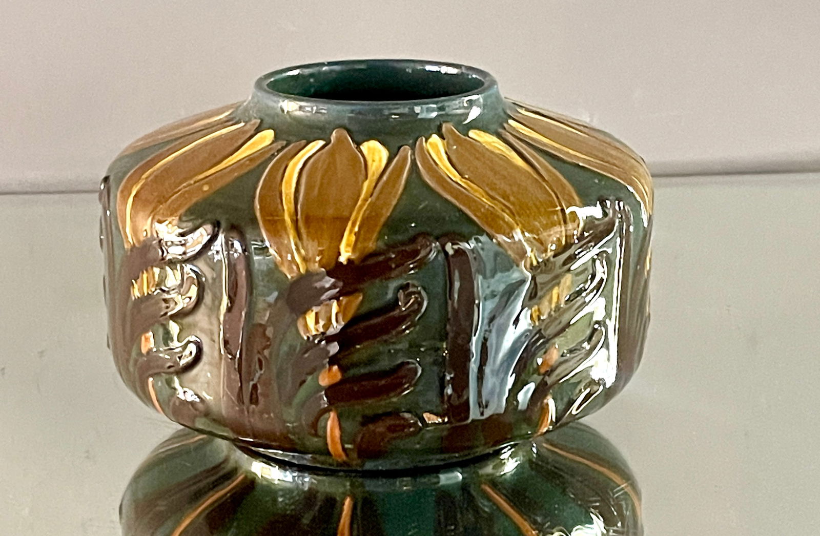 Foley Wileman & Co. "Faience" Decorated Vase (1 of 4)