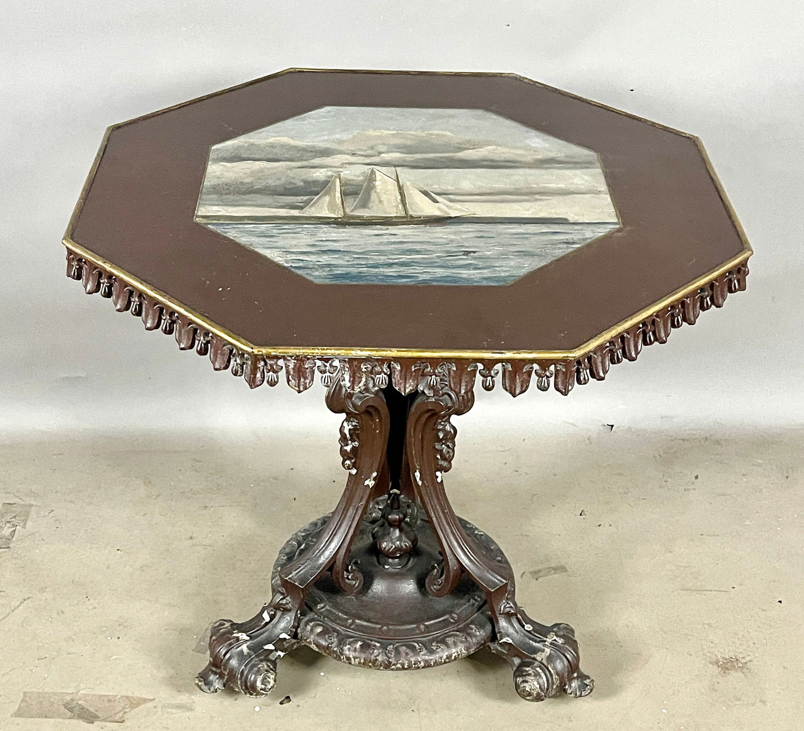 Rare Painted Iron Table (1 of 6)