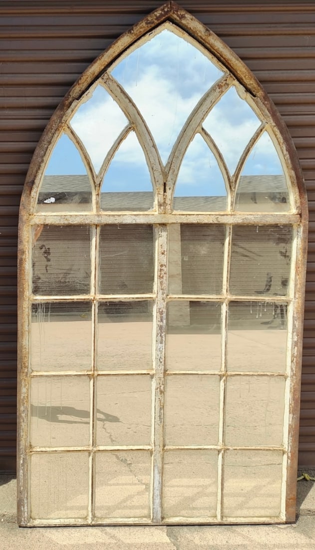 French Gothic Cast Iron Window (1 of 1)