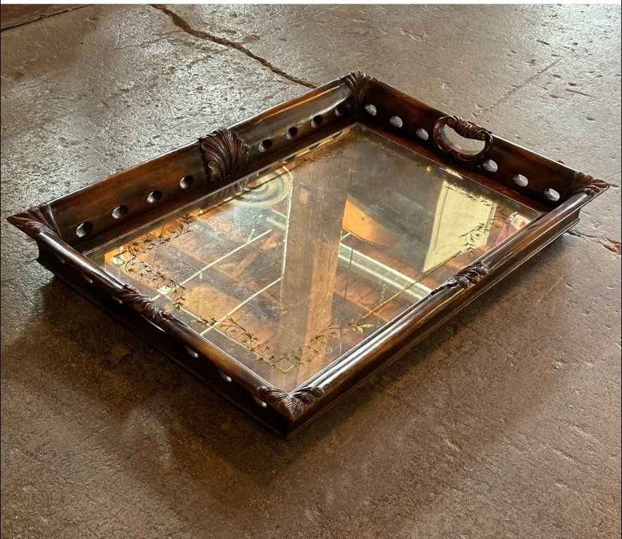 American John-Richard Fine Furniture Gallery Mirrored Tray (1 of 3)