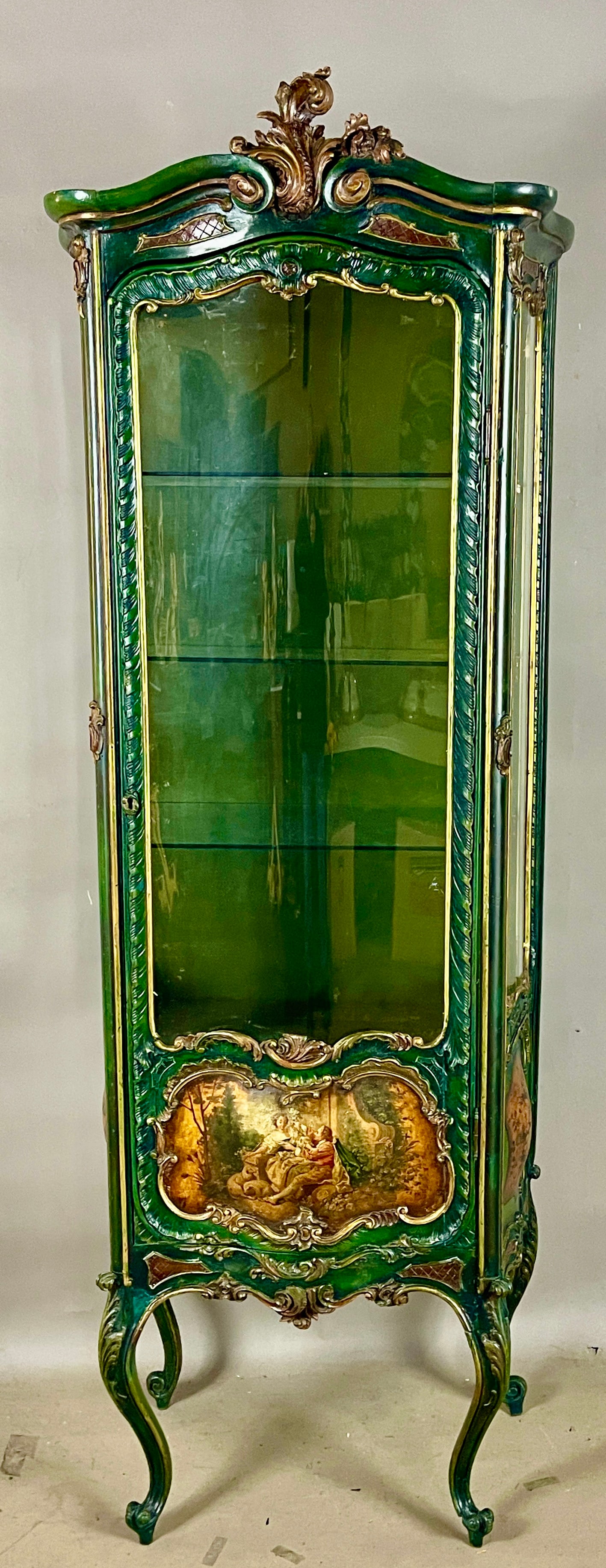 Late 19th Century Vernis Martin Display Cabinet (1 of 8)