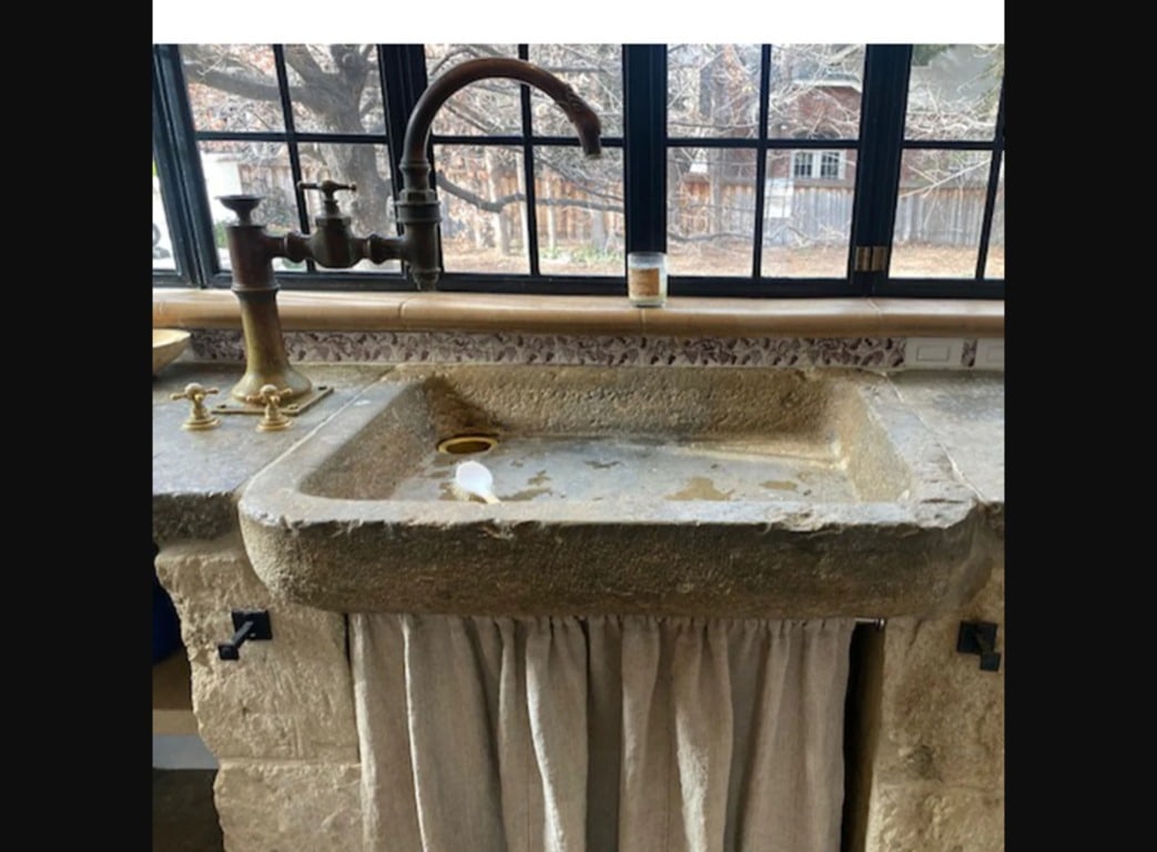 Early European Carved Limestone Trough Sink (1 of 7)