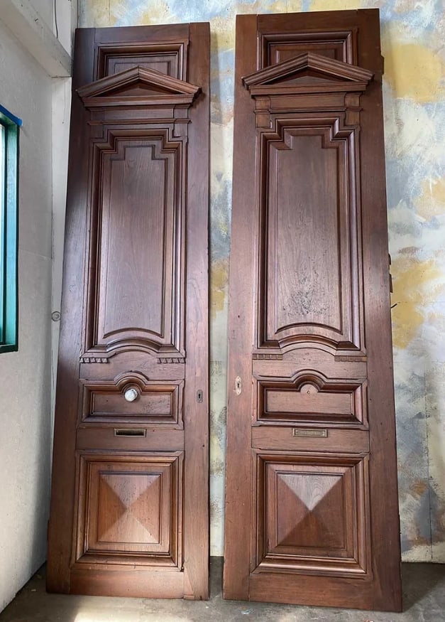 Fine Large Argentine Spanish Cedar Double Door (1 of 1)