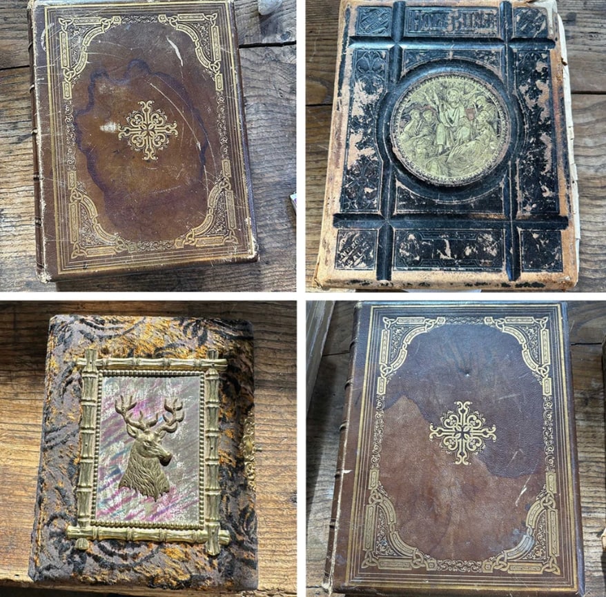Victorian Leather Bound Gustave Dore Illustrated Bibles and a Photo Album (4 pieces) (1 of 13)