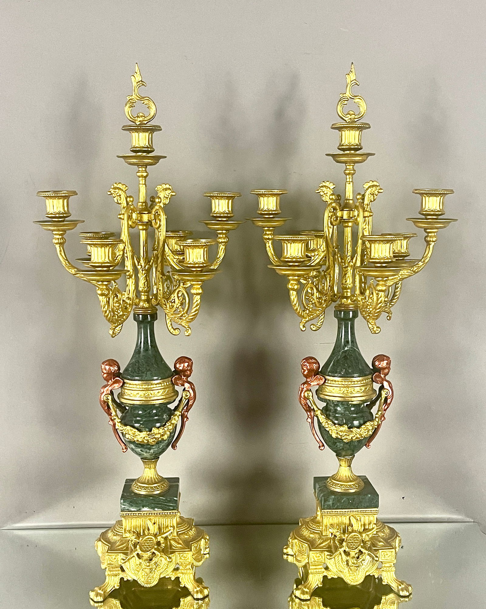 Vintage French Louis XV Style Candelabra (1 of 3)