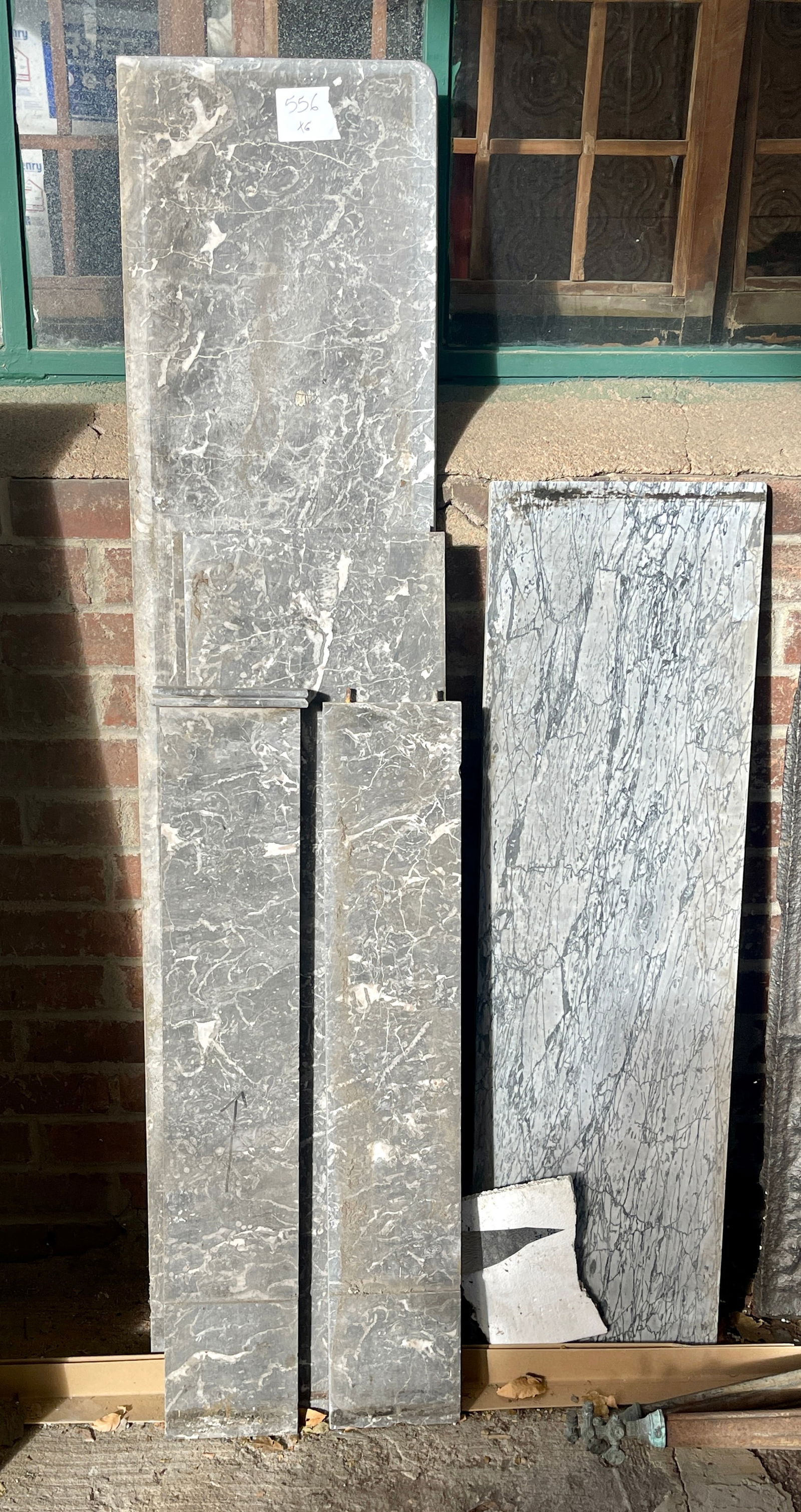 Six Marble Fireplace Pieces (1 of 2)