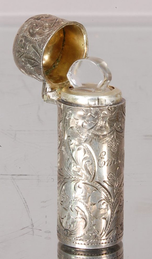 Ladies sterling silver perfume bottle