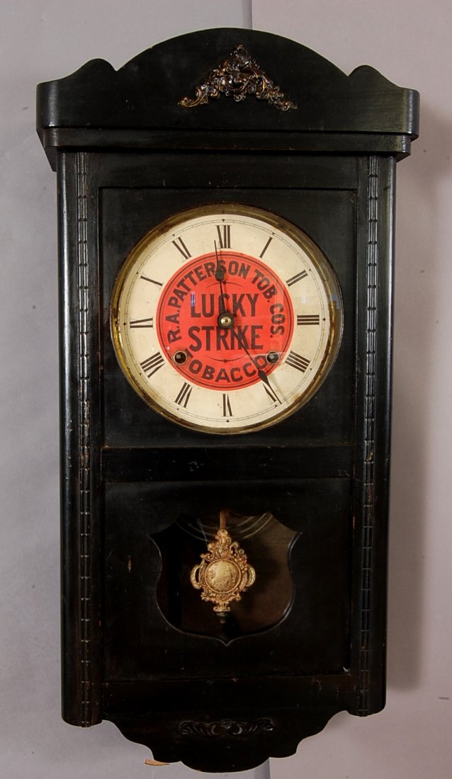 Lucky Strike advertising parlor clock