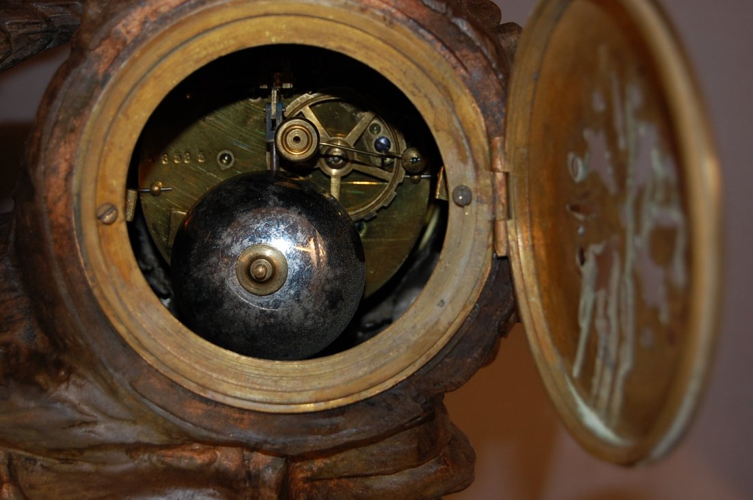 French Louis XVI style figural mantel clock - 3