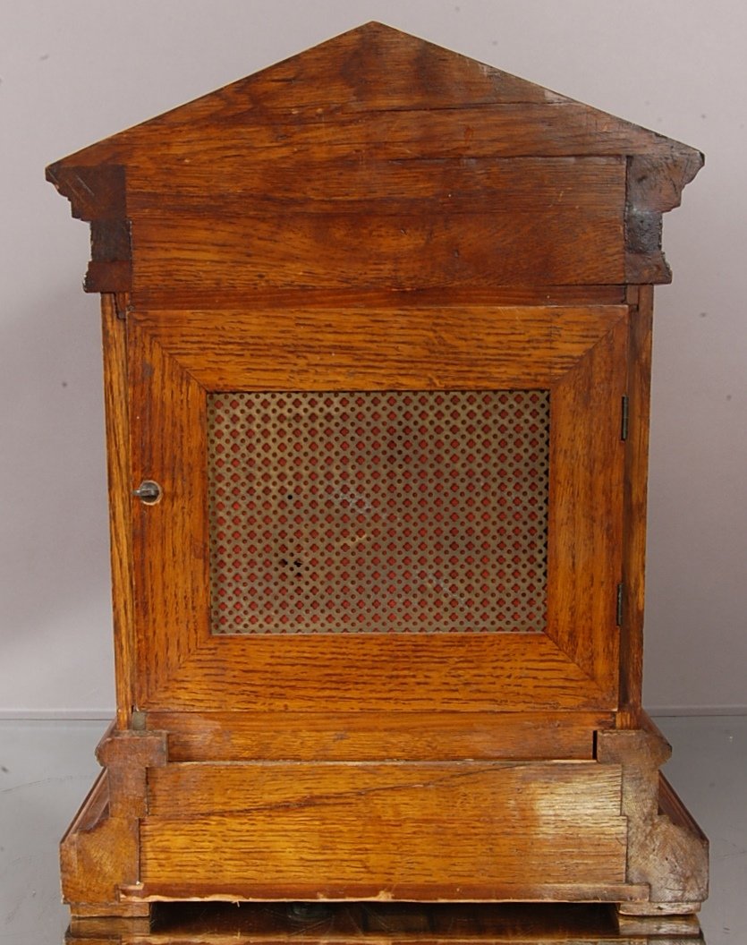 Early Oak bracket clock - 3