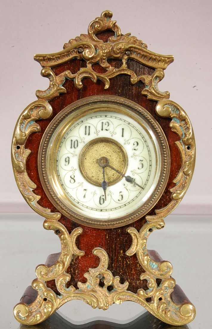 French Louis XV style desk clock