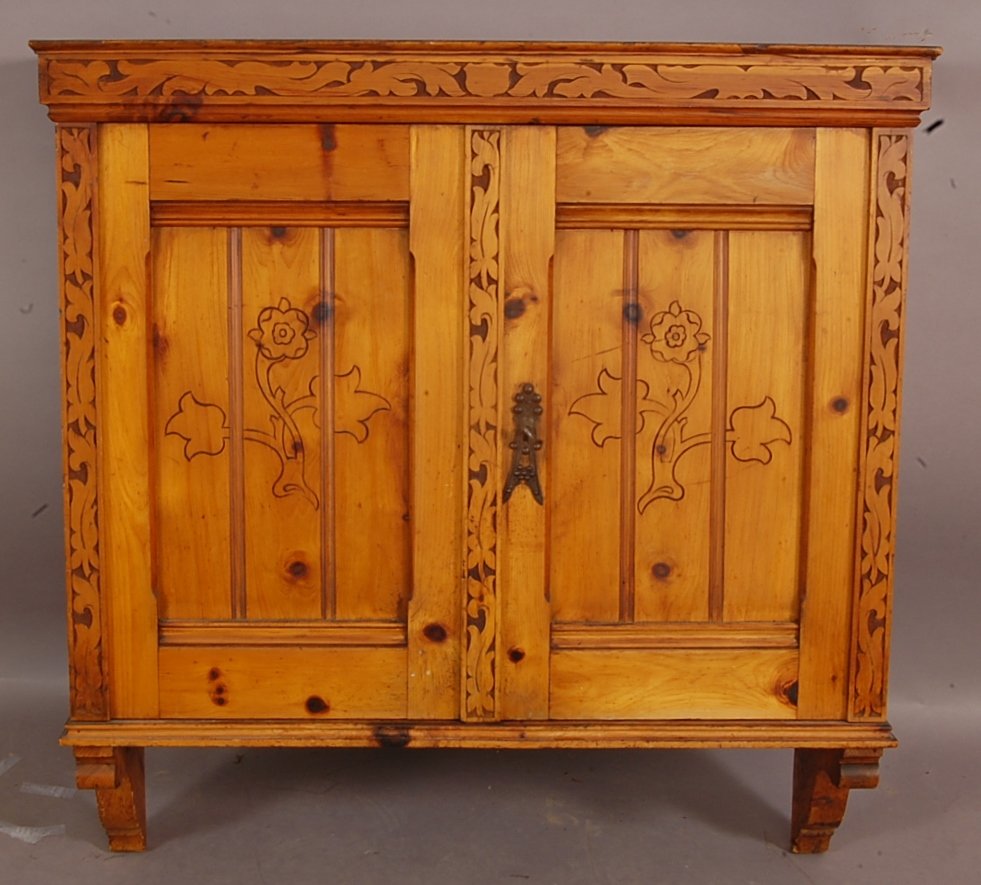 Swedish Country Pine Hanging Cabinet