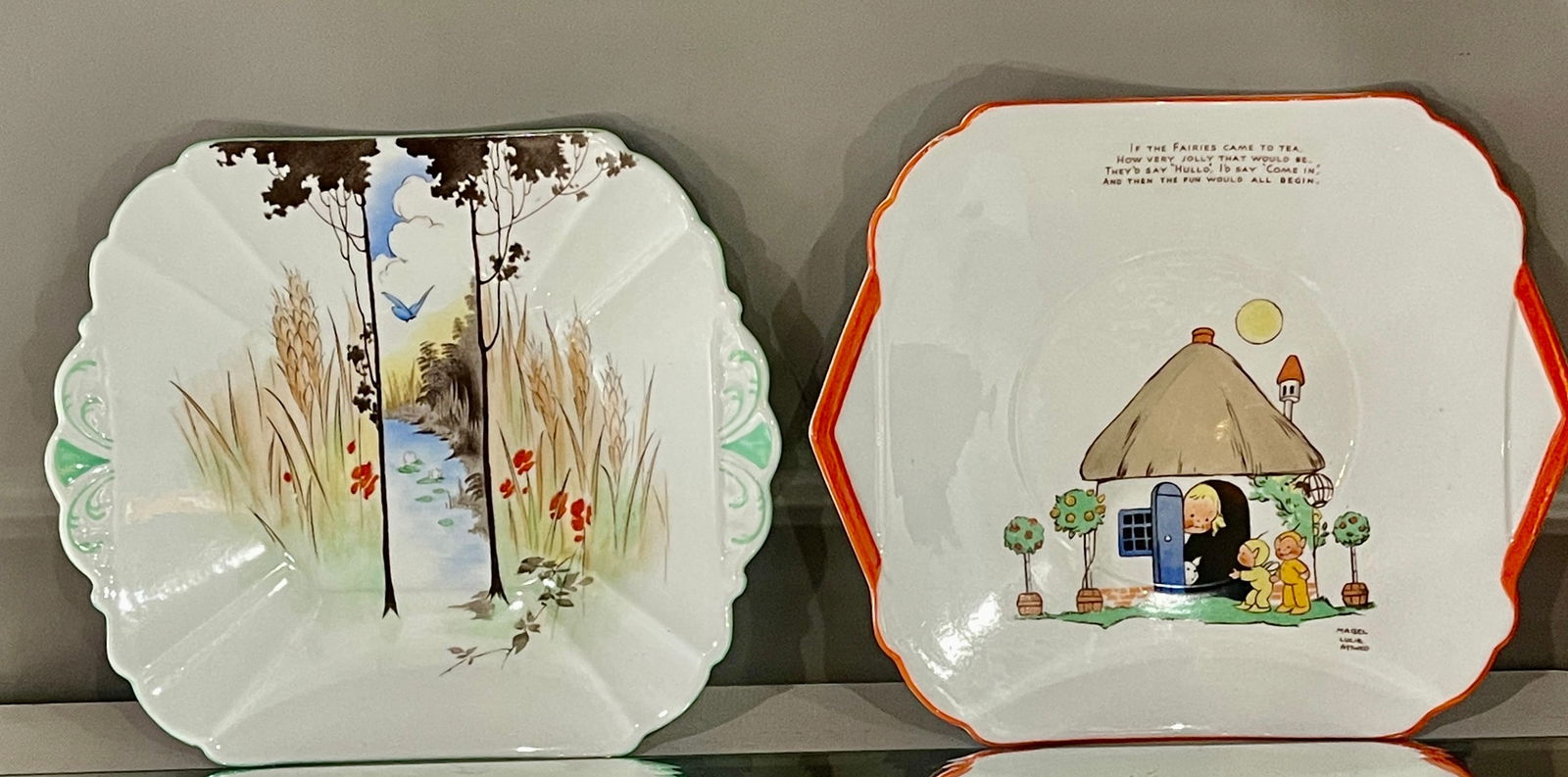 Two Shelley Queen Anne Dinner Plates (1 of 5)