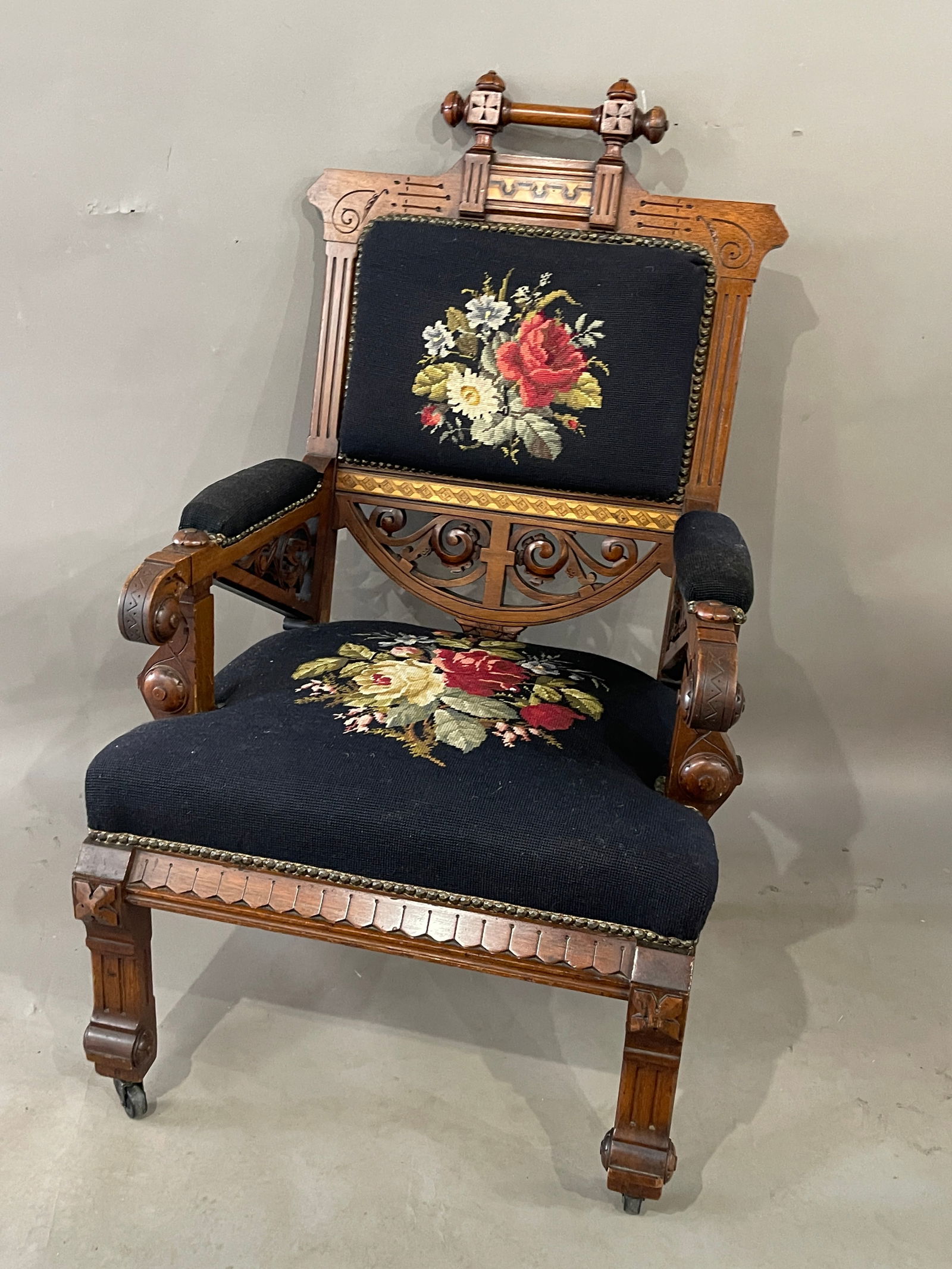 Arm Chair with Unusual Top (1 of 6)
