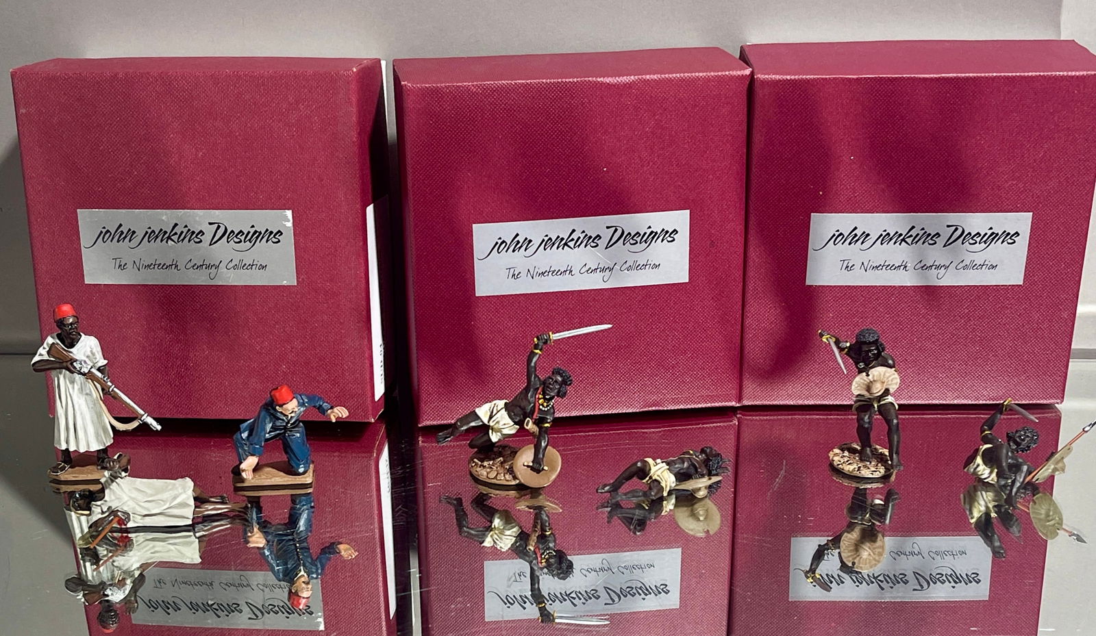 Three Boxes of John Jenkins Designs: The nineteenth century collection. DIMENSIONS: 2 1/2"t ORIGIN: China CIRCA: 1980.