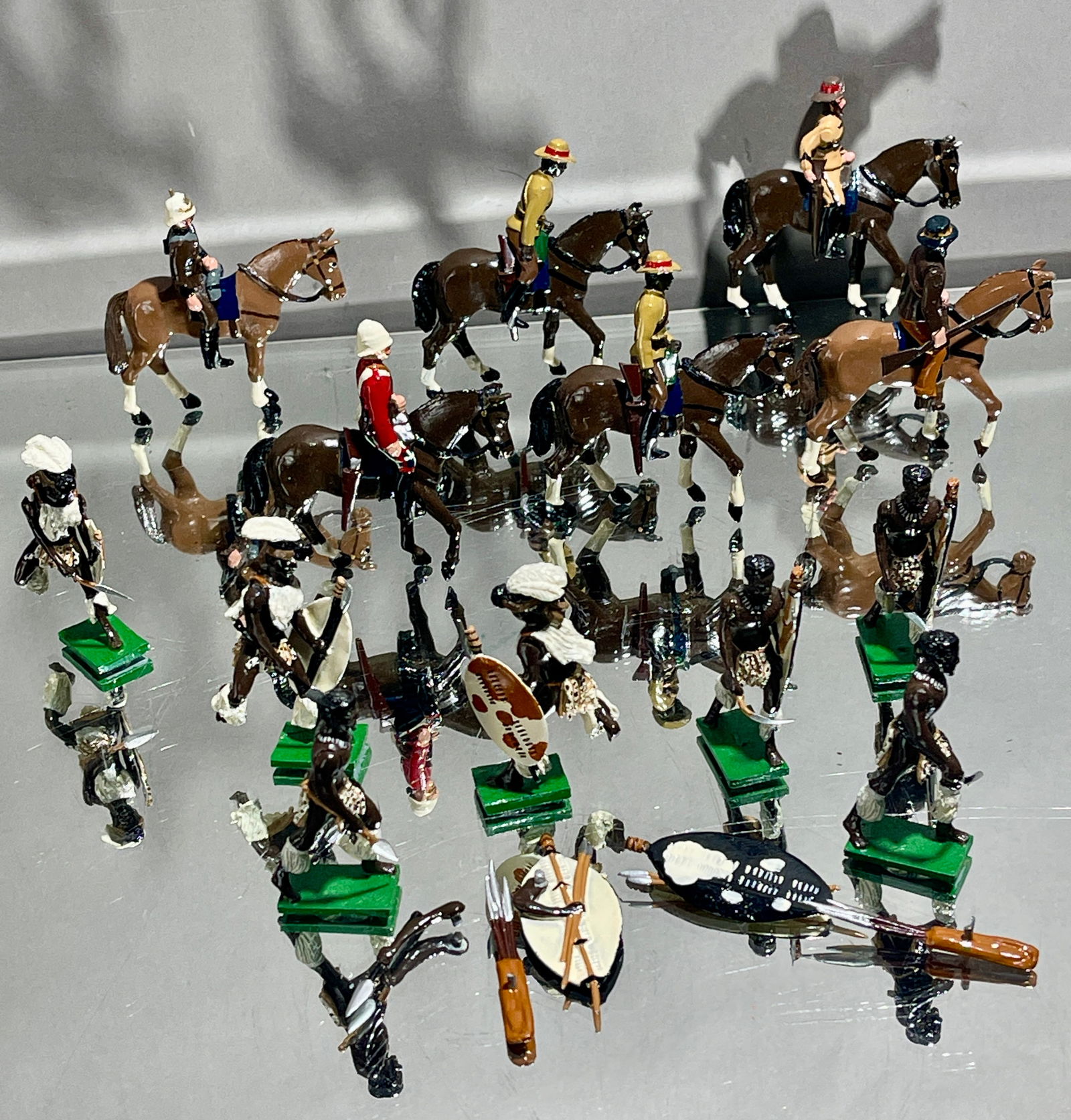 13 Metal Toy Figures: Trophy of Wales. DIMENSIONS: 3"t CIRCA: 1990.