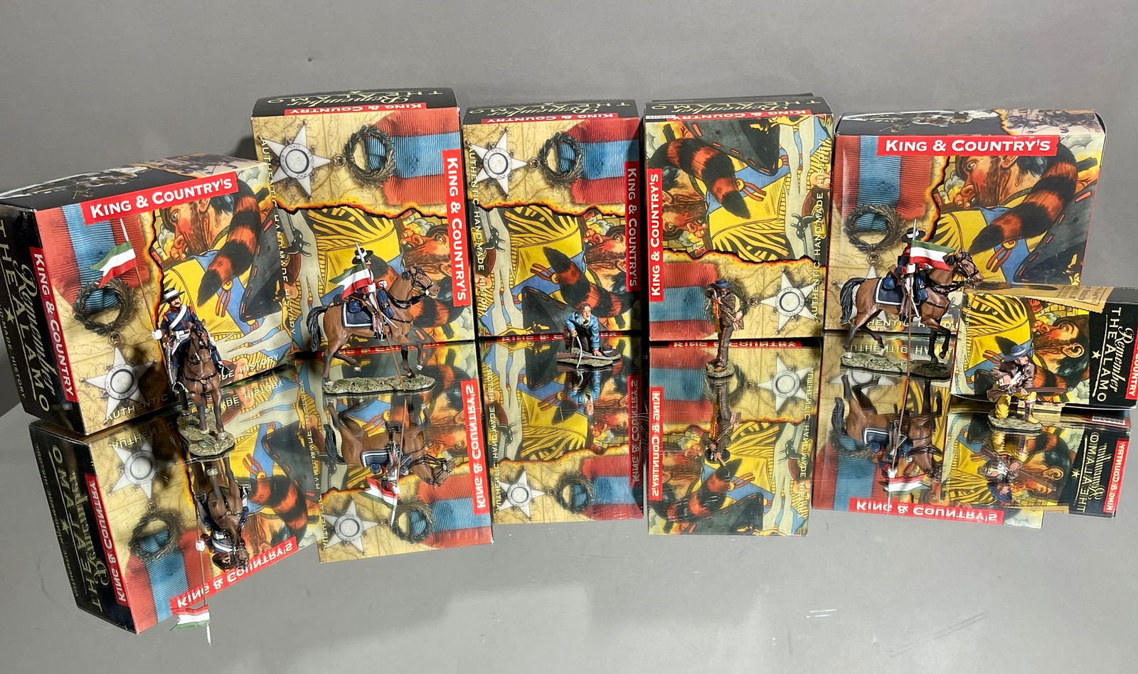 6 King & Country Metal Toy Soldiers: with boxes. DIMENSIONS: 3"t ORIGIN: China CIRCA: 2000.