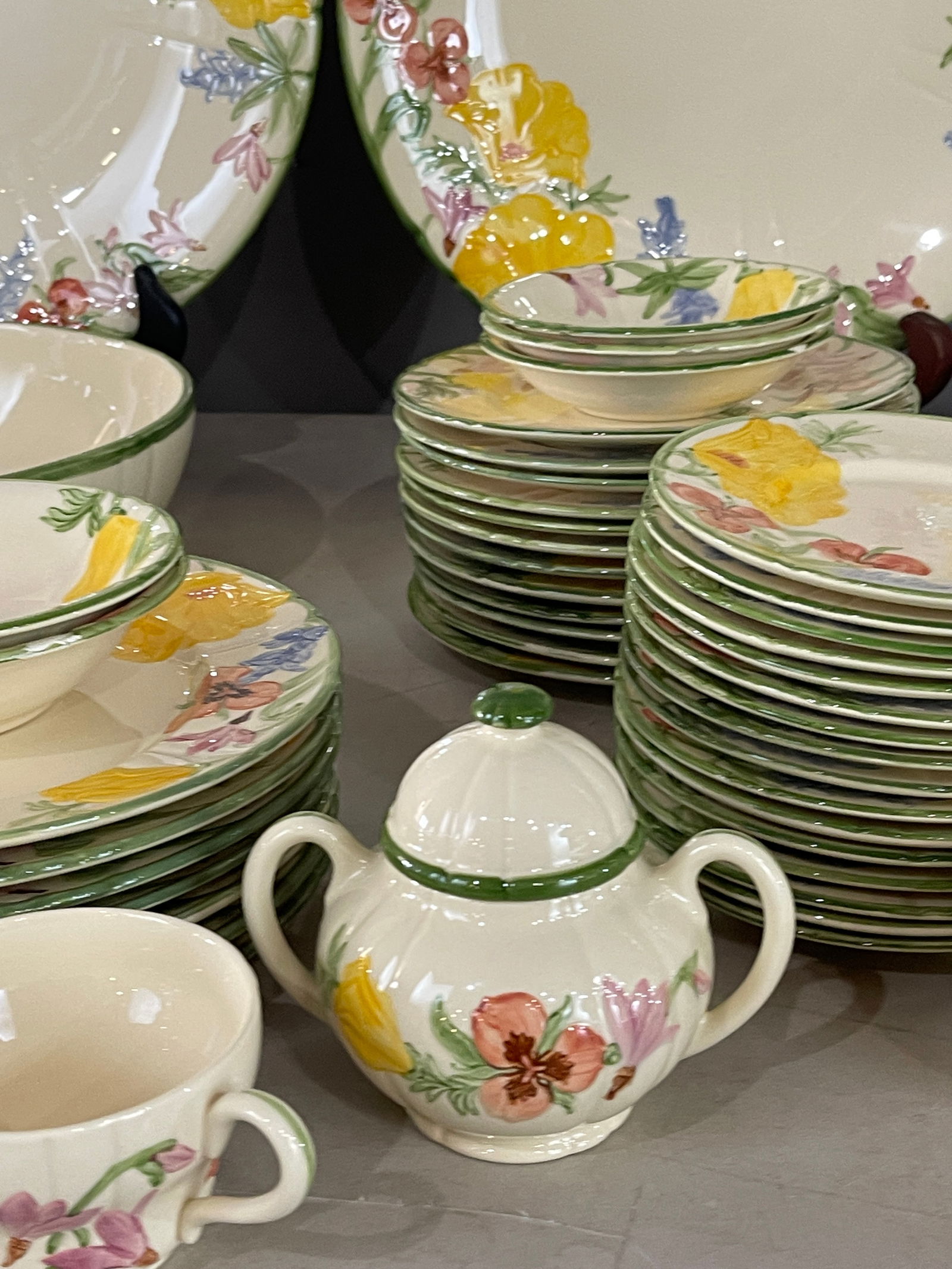 Fransican Wild Flower Partial Dinner Set - 7