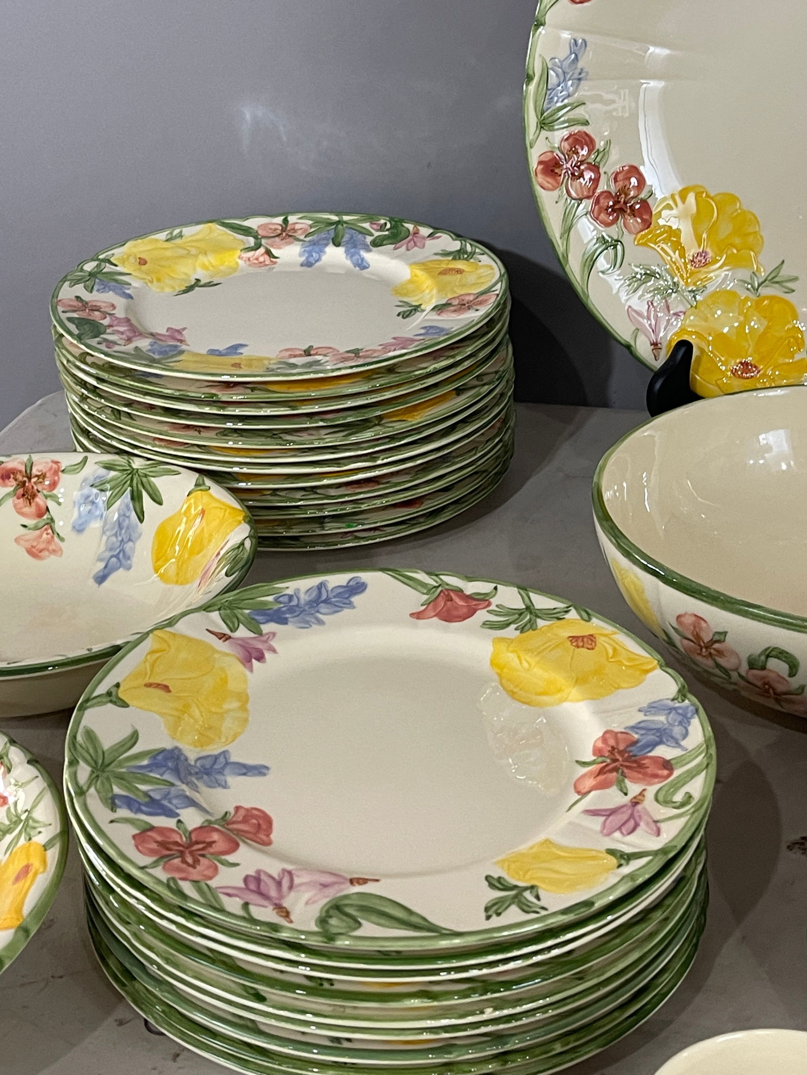 Fransican Wild Flower Partial Dinner Set - 9